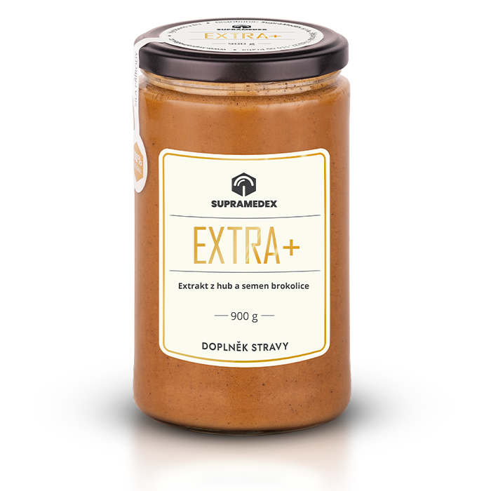 Extra+ - Extract from broccoli seeds, black hoof muschroom, and a blend of mushrooms