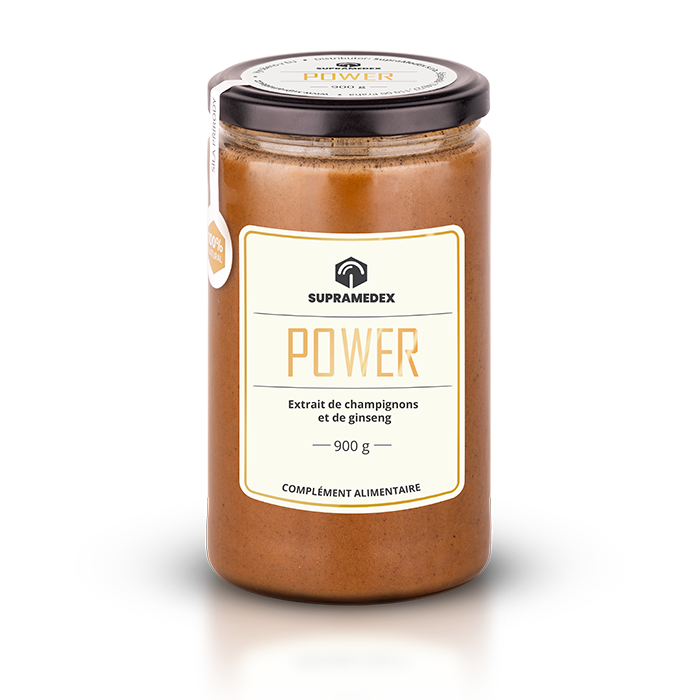 POWER - extrait de champignons conservé dans le miel avec du ginseng et du cordyceps